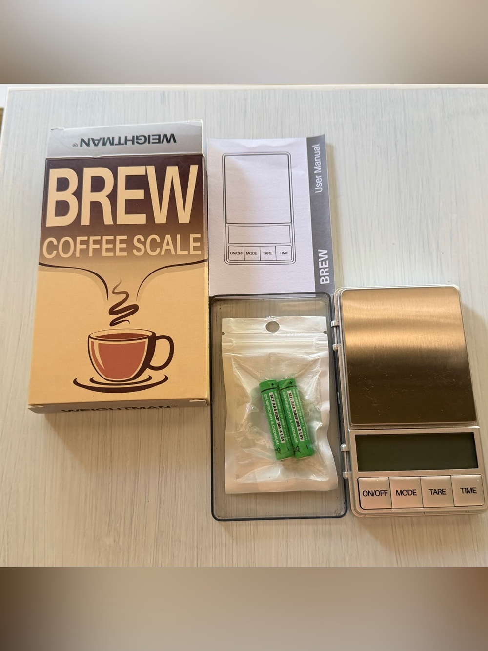 Weightman Brew Coffee Scale Digital Coffee & Espresso Scale w/ Timer